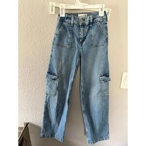Abercrombie Kids High Rise Wide Leg Jeans size 11/12 Long. Inseam is 28in. Adjus